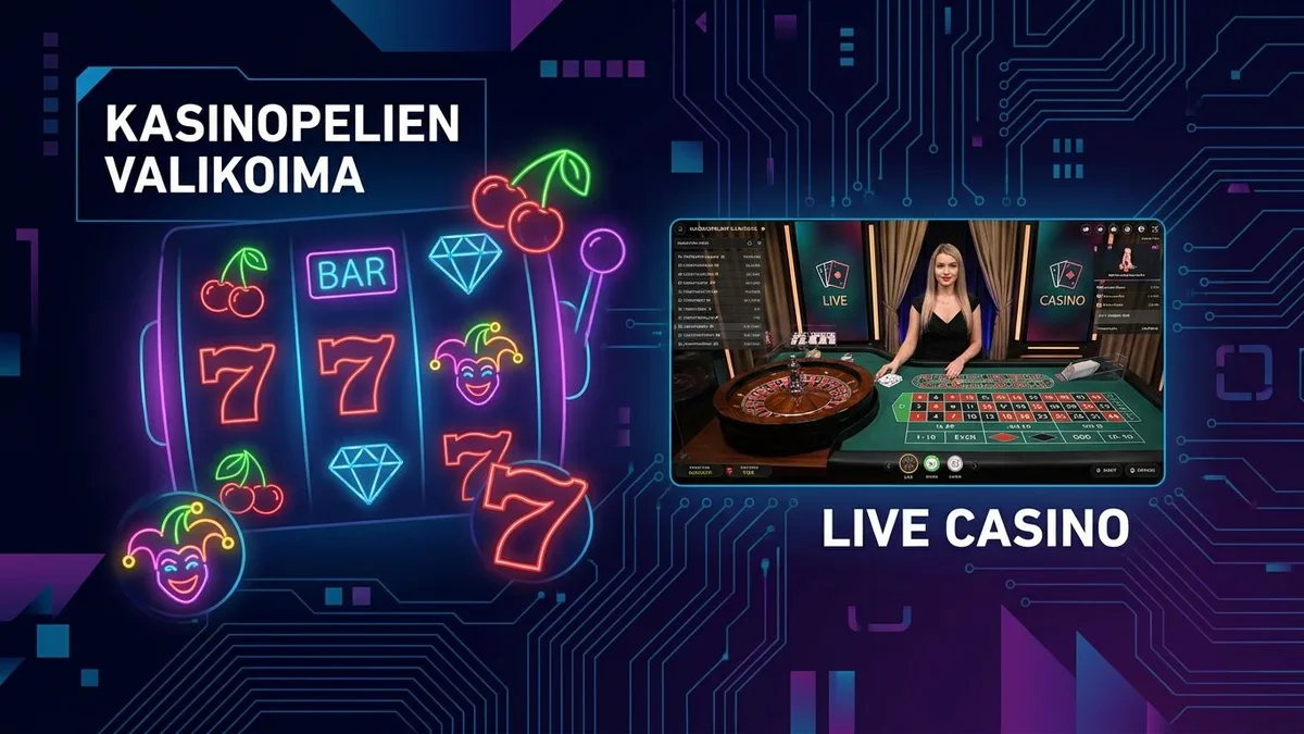 Kasinopelien valikoima